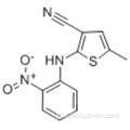 5-Μεθυλ-2 - [(2-νιτροφαινυλ) αμινο] θειοφαινο-3-καρβονιτρίλιο CAS 138564-59-7